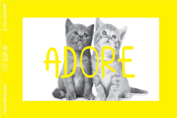 Adore: A Friendly and Quirky Display Font for Web Design