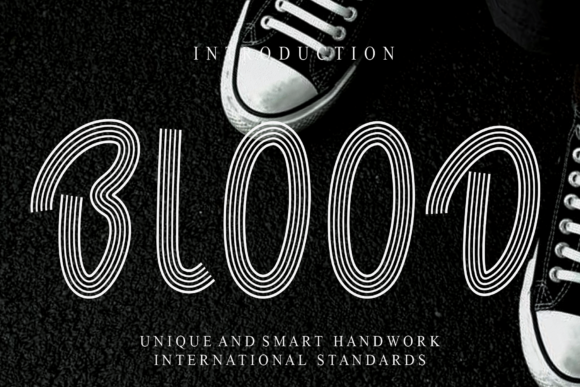 Blood: A Bold and Genuine Display Font for Crafters
