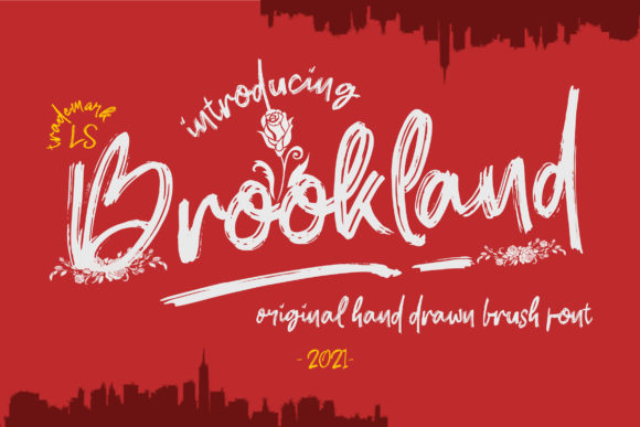 Brookland: A Versatile Brushed Display Font for Creative Projects