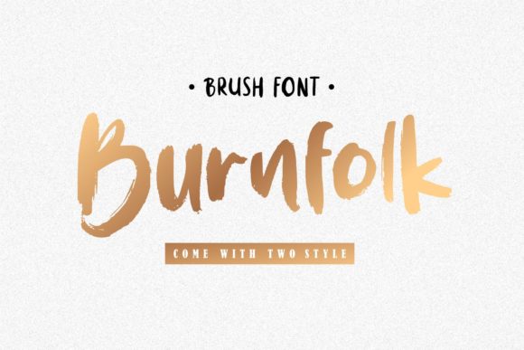Burnfolk: A Trending Display Font for Editorial Design