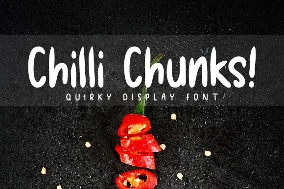 Chilli Chunks Font: Your Tool for Quirky Digital Branding