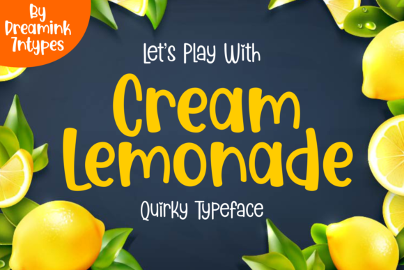 Cream Lemonade Font: A Typeface for Joyful Branding