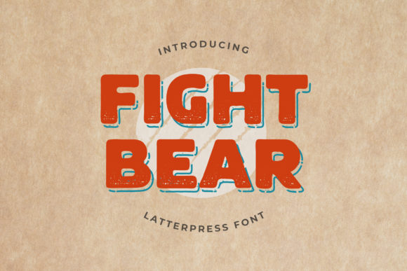 Fight Bear: A Bold and Textured Display Font for Eye-Catching Designs