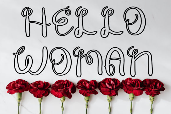 Hello Woman: A Joyful Display Font for Editorial Projects
