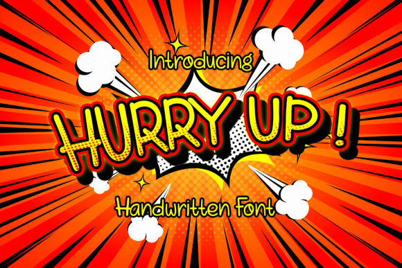 Hurry Up: A Playful Display Font for Modern Marketing