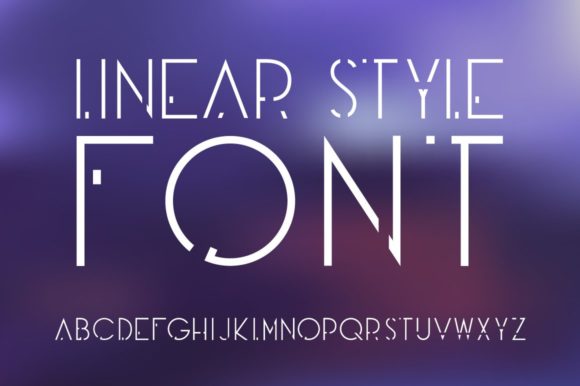 Linear Style: A Futuristic Display Font for Editorial Design