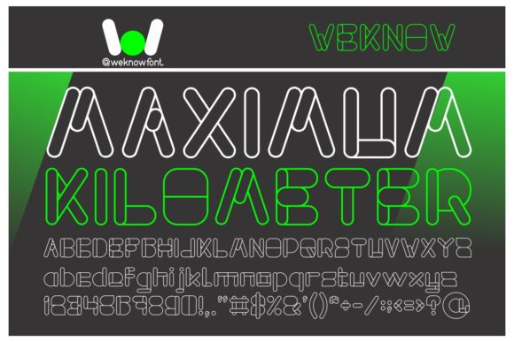 Maximum Kilometer Font: A Bold Display Typeface for Creative Products