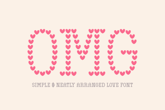 OMG: A Heart-Filled Font for Craft and Design