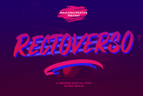 Rectoverso: The Perfect Brush Display Font