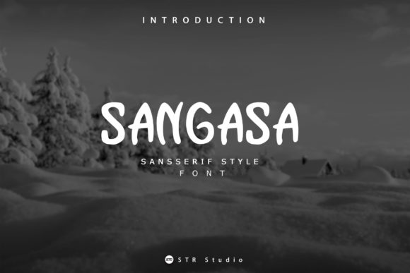 Sangasa: The Friendly Display Font for Crafters and Creators