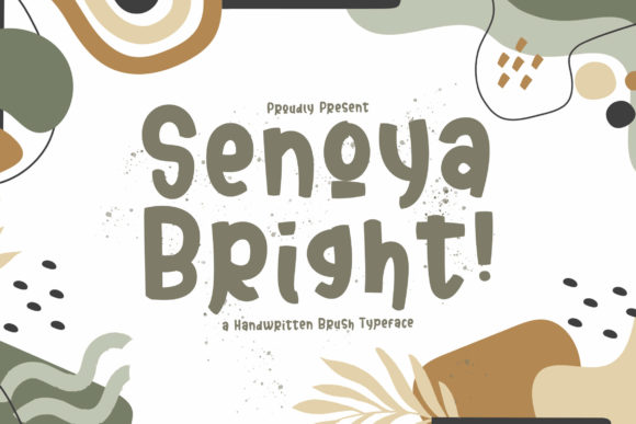 Senoya Bright: A Bold and Playful Display Font for Creative Brands