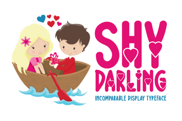 Shy Darling: A Romantic Display Font for Digital Elegance