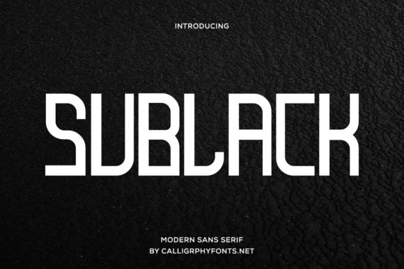 Sublack: Elevate Your Brand with This Elegant Display Font