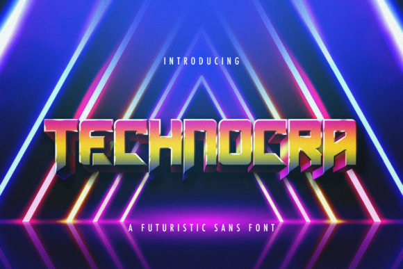 Technocra: A Futuristic Display Font for Modern Craft Projects