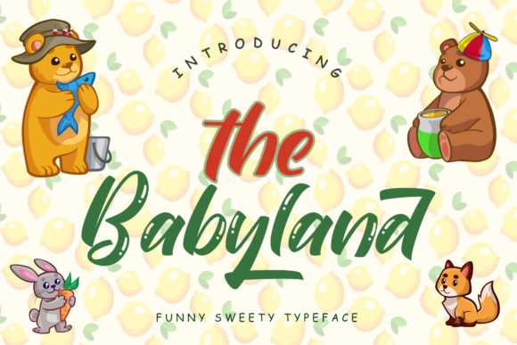 The Babyland: A Playful Display Font for Engaging Visuals