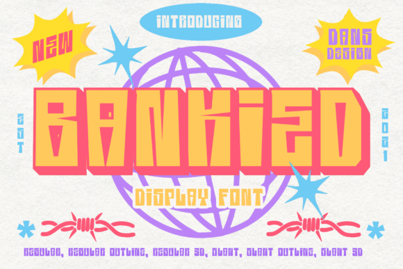 The Bankied Display Font for Creative Business Branding