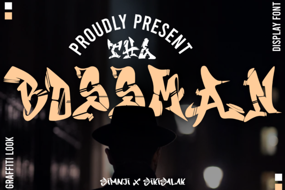 The Bossman: A Unique Graffiti-Like Display Font