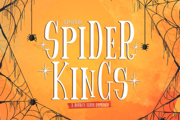 The Spider King Font: A Playful Display Typeface for Editorial Design
