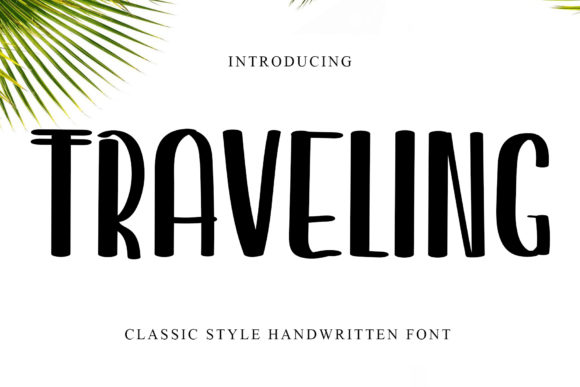 Traveling: A Trendy Display Font for Creative Web Design