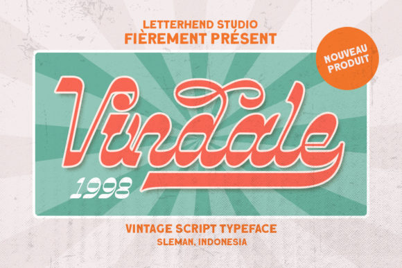 Vindale: A Retro Display Font for Editorial Design